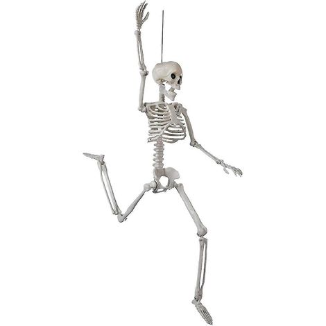 Halloween-Skelett-Dekorationen mit beweglichen Gelenken, fliegendes Halloween-Skelett-Ornament, Geschenk für Halloween-Partys und Festivals, gruselige Requisiten (1/5)