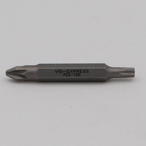 Embout Double Pozi N°2 + TORX T20 Longueur 50 - 10 pièces