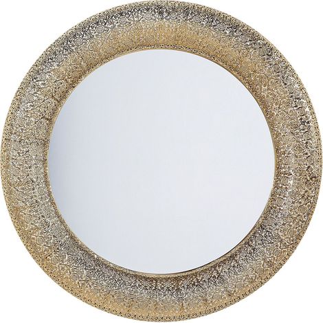 Wall Mirror CHANNAY 80 cm 80 cm Metal Gold