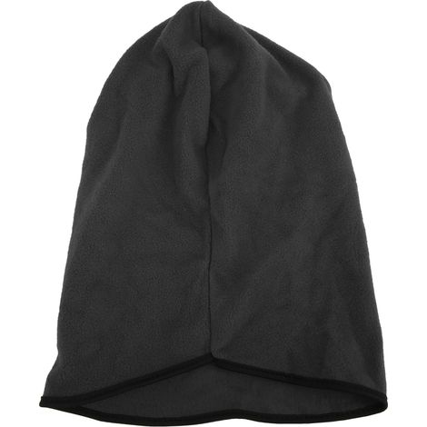 Masque intégral avec empiècement en silicone respirant et polaire pour l'hiver, idéal pour l'équitation. Gris foncé. (1/5)