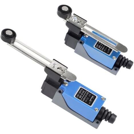 Set di 2 finecorsa con leva regolabile da 5 cm, interruttore di controllo elettrico 2NO 2NC, finecorsa per fresatura al plasma CNC