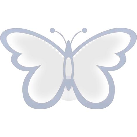 Applique murale moderne à LED en forme de papillon, idéale pour une table de chevet, un couloir ou comme luminaire décoratif. (1/5)