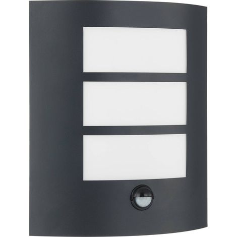 Lindby Lámpara de pared exterior 'Vimal' en Negro Aluminio