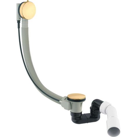 OMNIRES CGS - Conjunto de desagüe y rebosadero para bañera, longitud 81 cm, dorado TK104-PLUS-3.04+64-SGL (1/2)