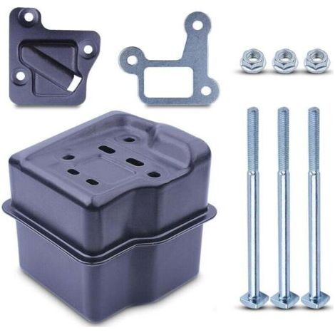 Kit Échappement pour STIHL 029 039 MS310 MS290 MS390 Série Tronçonneuse, Pot d'echappement + Joint + Vis et Écrous + Support Silencieux Accessoire Pièces de Rechange,DEBUNS