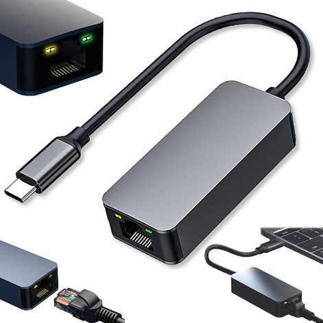 USB-C Ethernet-Hub 2,5 Gbit/s Typ-C-Adapter (1/5)
