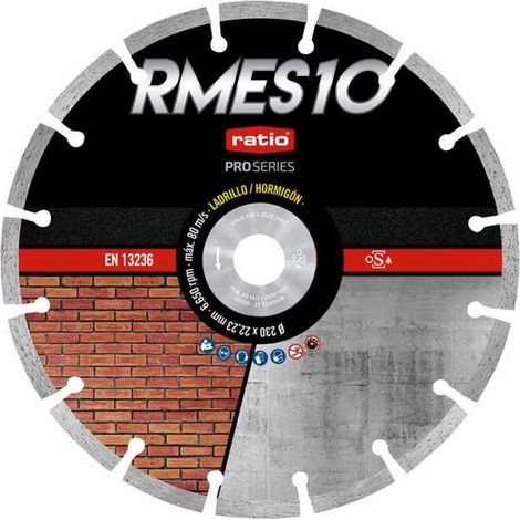 Disco Segmentado Láser RMES10 Ø230mm RATIO