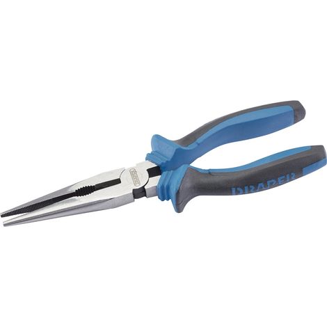 Draper 200mm Soft Grip Long Nose Pliers (Model 44143) for Precise and Comfortable Handling (1/5)
