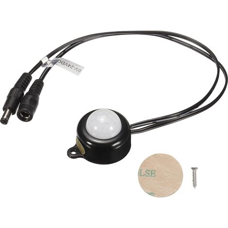 Capteur de mouvement PIR Mini sourcing map, contrôleur LED infrarouge 6-24 V CC 5 A avec câble