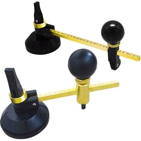 Tagliavetro circolare professionale con impostazioni regolabili e ventosa di sicurezza (300 mm) (1/3)