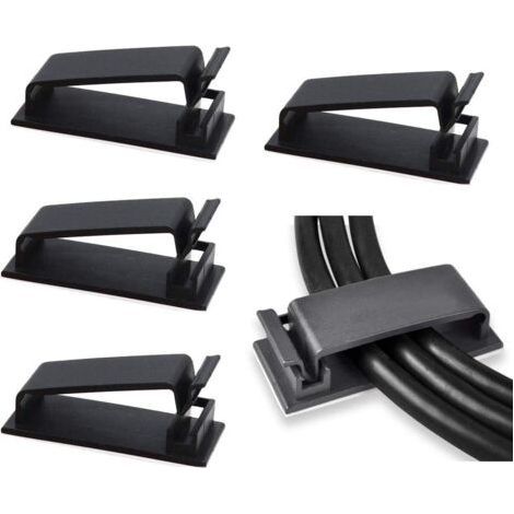 Lot de 4 clips de séparation de bureau, clips de protection contre les éternuements en alliage d'aluminium, clips de confidentialité en classe (5-20 mm) (1/5)