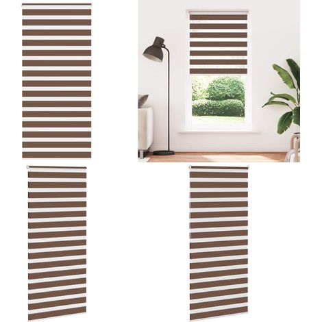 vidaXL Zebrarollo Braun 105x200 cm Stoffbreite 100,9 cm Polyester (1/5)