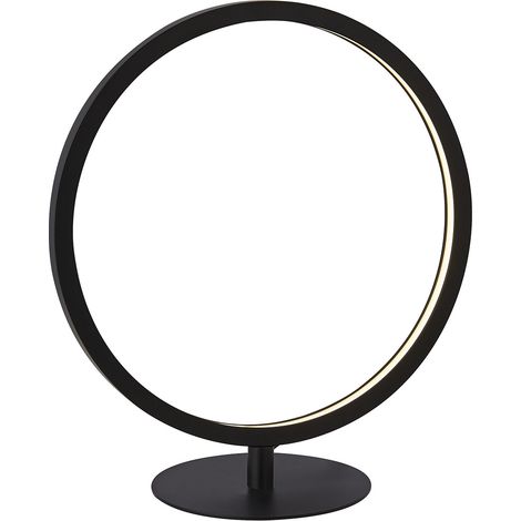 Abatjour Contemporaneo Circo Acciaio Bianco Silicone Nero Led 11,8W 3000K (1/5)