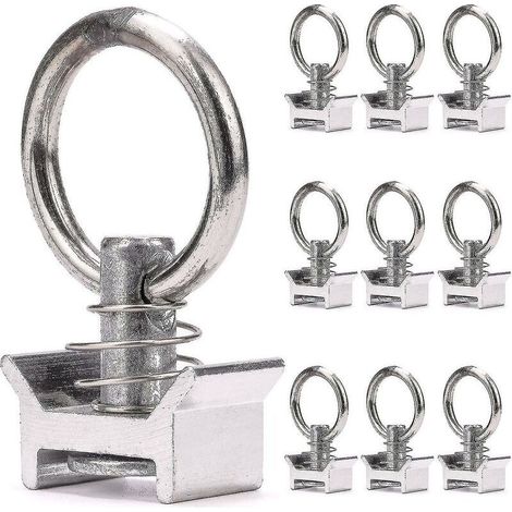 10 X Single Pawns With Ring 1000 Kg Aero Lashing Pawns For Aeronautical Lashing Rail Ring Anchor Pawn