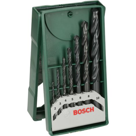 Bosch Accessories 2607019673 Promoline HSS Metall-Spiralbohrer-Set 7teilig 2 mm, 3 mm, 4 mm, 5 mm, 6