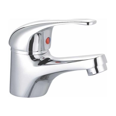 Miscelatore Lavabo Bagno Monocomando Roma Serie Star Finitura Cromata (1/2)