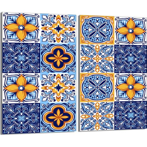 Plaque de protection en verre pour poêle 2x30x52 Mosaïque (1/5)