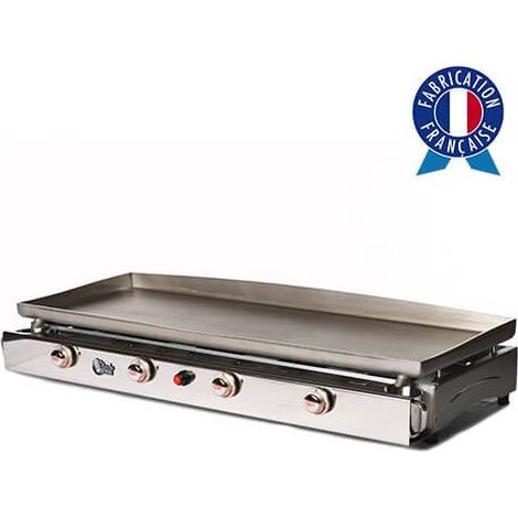 Piastra a gas LAGOA 4 fuochi - Piastra e mobile in acciaio inox - LG24F (1/2)