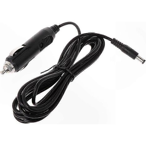 Cordon d'alimentation 12V pour adaptateur allume-cigare DC 5.5x2.1mm, robuste, compatible inverseur de voiture, pompe à air et tasse électrique, fil de courant continu durable (1/5)