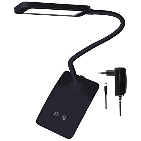 Lampe de bureau Emos Eddy noire, puissance jusqu'à 6 W, 1 pièce.