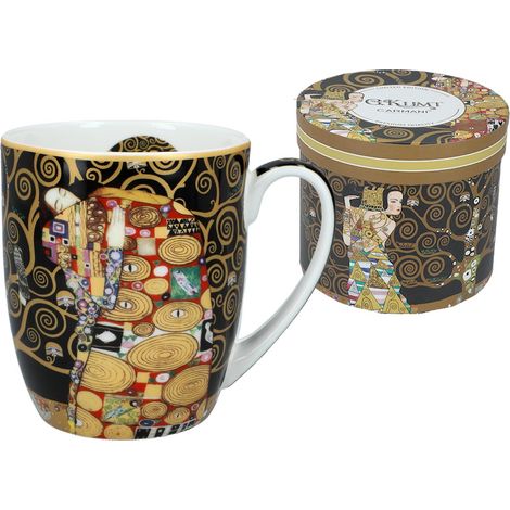 Tazza in ceramica Camio Klimt bacio PER un regalo dipinto Carmani (1/4)