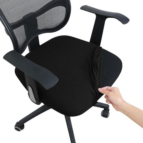 Office Chair Cover, Removable Chair Covers, Universal Modern Simplicity Style, Rotating Chair Covers for Swivel Office Chairs, Swivel Chairs with Armrests (1/5)