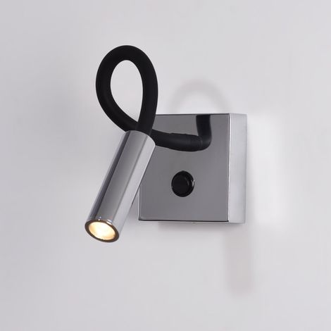 Aplique De Pared Flexible Para Lectura "Hale" - 3W - Cromo