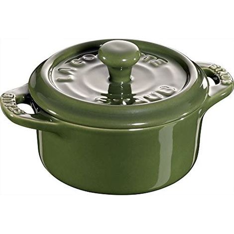 Mini Cocotte Céramique 10 cm Vert Basilic