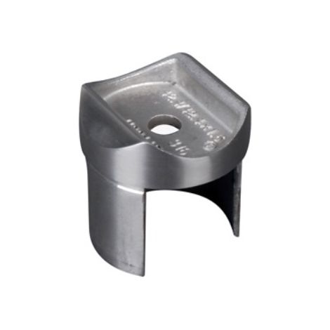 [QUALITE FRANCAISE] - Support pour Tube Ø42.4 avec verre - INOX 304