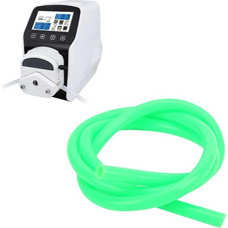 Tube d'extension externe en silicone vert pour pompe péristaltique/pompe à bascule, 6,4 mm x 9,6 mm (1/5)