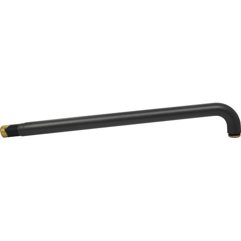 Bras de douche encastré rond 35 cm Blackmat - Cristina Ondyna (1/5)