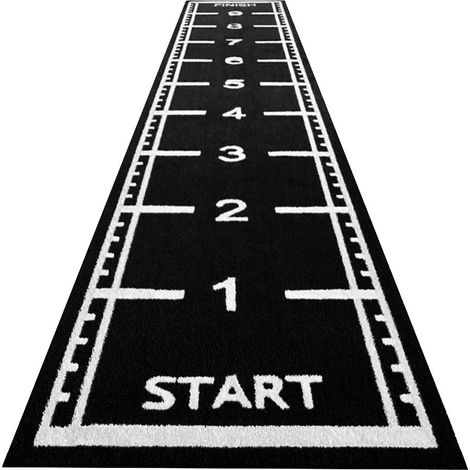Sprinttrack Kunstgras - 10 x 2 m - Schwarz - 17 mm