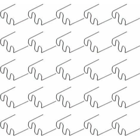 500 Pcs Baguettes de Soudage Agrafe Chaude Réparation Machine en Plastique Soudage Agrafeuse Chaude Voiture Auto Pare-Chocs Réparation Pré Coupe Vague Agrafes 0.6 Mm (1/5)