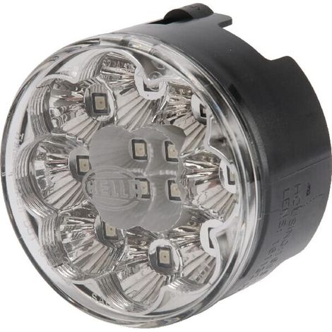 Feu arrière LED rond blanc diamètre 66mm HELLA 2SB009001401