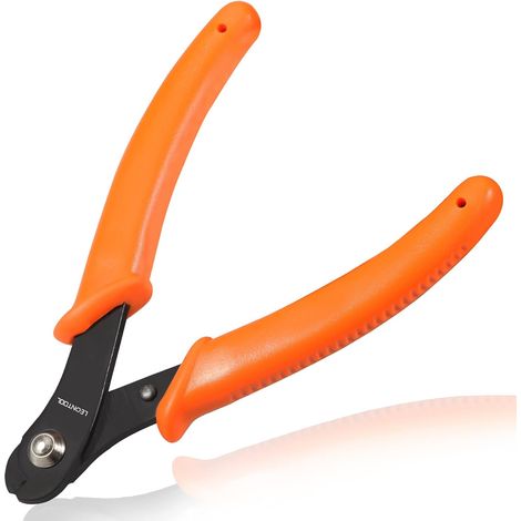Coupe-fil à mémoire de forme de 12,7 cm pour la fabrication de bijoux, les travaux manuels et les perles, orange, acier au carbone et PVC, poignée ergonomique antidérapante, 12 x 8,6 x 1 cm (1/5)