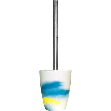 Escobillero con soporte Porcelana CHROMOTOPIA Multicolor Spirella