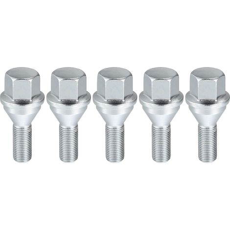 Boulons D'Écrou Roue 14-22 2018-2022 2015-2017 Acier Ton Argent M12x1.25 OE:6509933AA/53182366 (1/5)
