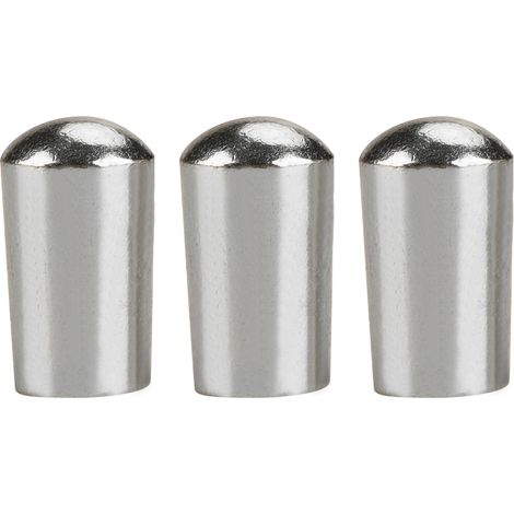 3 Boutons de Commutateur à 3 Positions en Cuivre Durable pour Guitare Électrique LP EPI - Embouts Argentés 3,5mm (1/5)