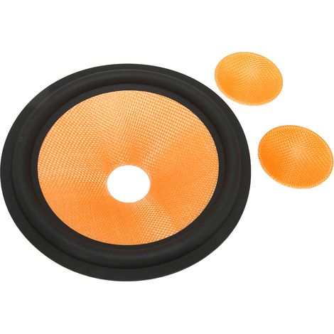 Cône de Subwoofer 8 Pouces en Papier avec Bordure en Fibre de Verre, Diamètre Intérieur 1,4 Pouce pour Haut-parleur