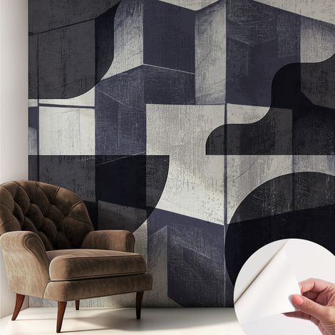 Fototapete Selbstklebend - Wandtattoo - leicht anzubringen - Wandverkleidung Geometrische Symmetrie 250x250 cm (1/5)