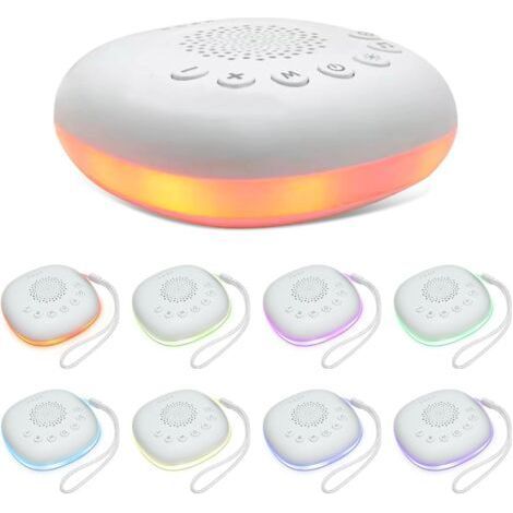 Baby Night Light Musical Luminous Night Light with White Noise Machine 20 Sounds, Adjustable Volume Levels Timer 8 Colors (1/5)