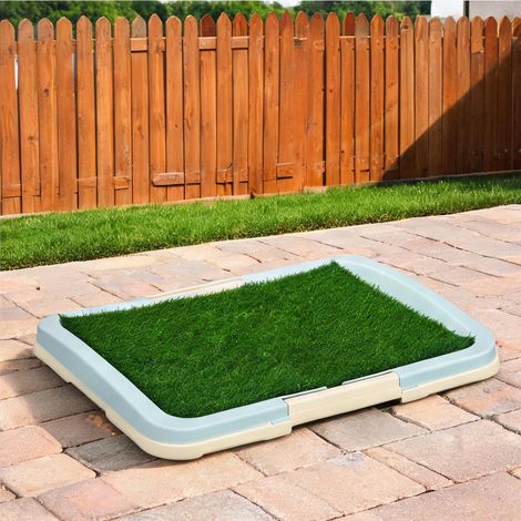 Toilette pour chien avec gazon synthétique 63 x 48,5 cm grün (1/5)