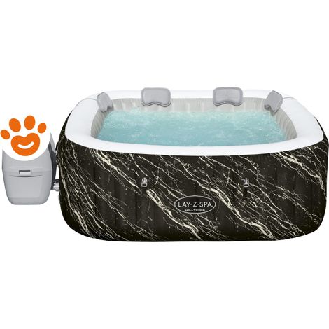 Bestway SPA Lay Z Airjet Hollywood Quadrata 6 Posti (180x180x66cm) Piscina Idromassaggio Art. 6001F - SPA Airjet Hollywood Quadrata (180x180x66cm) - Piscine