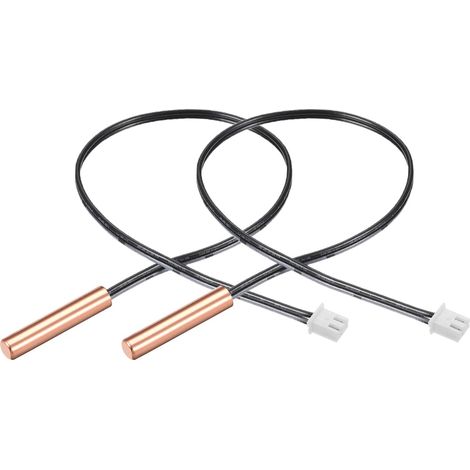 Sonde Thermistance NTC 5K - Lot de 2 - Cuivre - Capteur Température - Climatiseur et Chauffage - 40cm (1/3)
