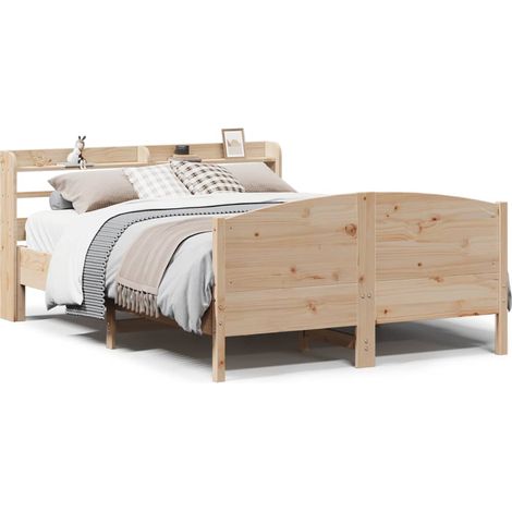 Maison Exclusive - Cadre de lit sans matelas 160x200 cm bois massif de pin