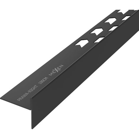 Mexen Line-B listello di pendenza a pavimento 180 cm destro, nero - 187001180R (1/5)