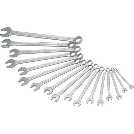 Hazet Chiave combinata 600N 17 pz. SW min.7-27mm Acciaio speciale - 600N/17N (1/4)