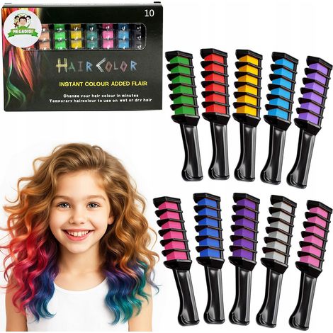 10 peines lavables, aptos para tintes de cabello y tiza. (1/5)