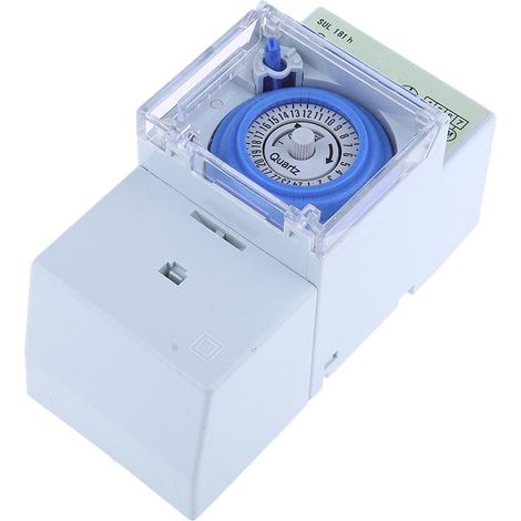 SUL181h 220VAC 16A Minuterie Mécanique 24 Heures Interrupteur De Minuterie Mécanique Sur Rail Din (1/5)