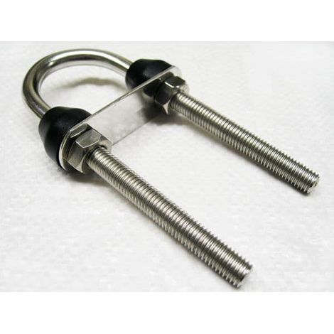 Nylon Collar U Bolt Stainless Steel 10MM x 90MM (Marine Deck Rigging Nuts Plate) (1/2)
